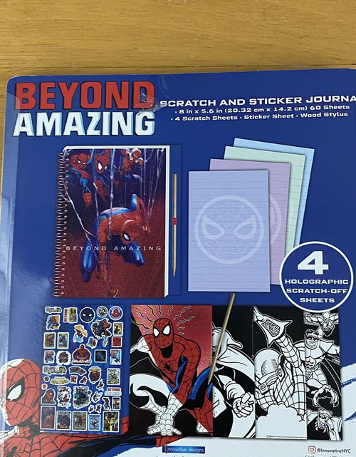 Load image into Gallery viewer, Marvel Spider-Man Scratch and Sticker Journal Beyond Amazing Activity Book
