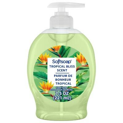Load image into Gallery viewer, Softsoap Hand Soap Tropical Bliss Scent Green 7.5 fl oz
