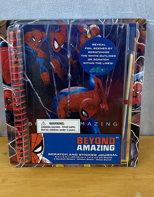 Load image into Gallery viewer, Marvel Spider-Man Scratch and Sticker Journal Beyond Amazing Activity Book
