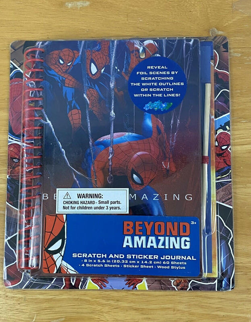 Load image into Gallery viewer, Marvel Spider-Man Scratch and Sticker Journal Beyond Amazing Activity Book
