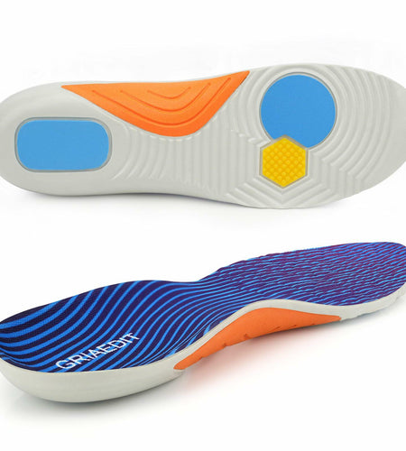 GRIAEDIT Orthotic Insoles Shock Absorbing Pain Relief for Shoes Size M12/W14