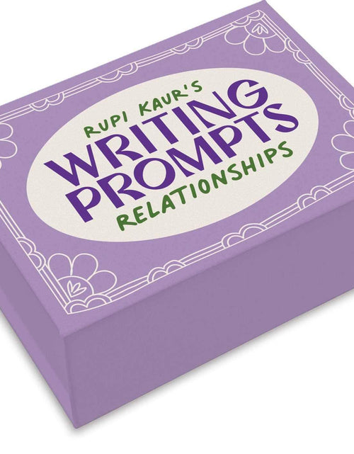 Load image into Gallery viewer, Rupi Kaur Writing Prompts Relationships 70 Cards Reflection Journaling
