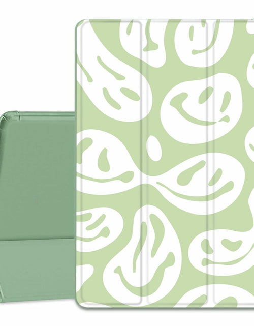 Load image into Gallery viewer, Wihytec iPad 5th/6th Gen Case Green Face Pencil Holder Trifold Stand
