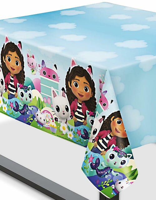 Load image into Gallery viewer, Unique Gabby's Dollhouse Plastic Table Cover 54x84 Inch Party Decor
