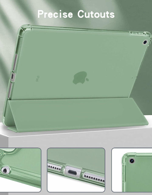 Load image into Gallery viewer, Wihytec iPad 5th/6th Gen Case Green Face Pencil Holder Trifold Stand
