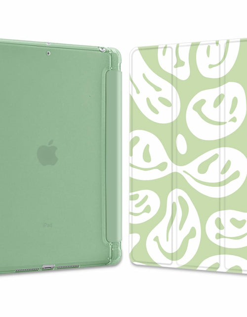 Load image into Gallery viewer, Wihytec iPad 5th/6th Gen Case Green Face Pencil Holder Trifold Stand
