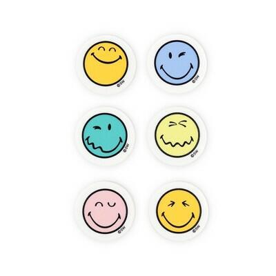 Load image into Gallery viewer, Yoobi SmileyWorld Erasers 6pk School Supplies
