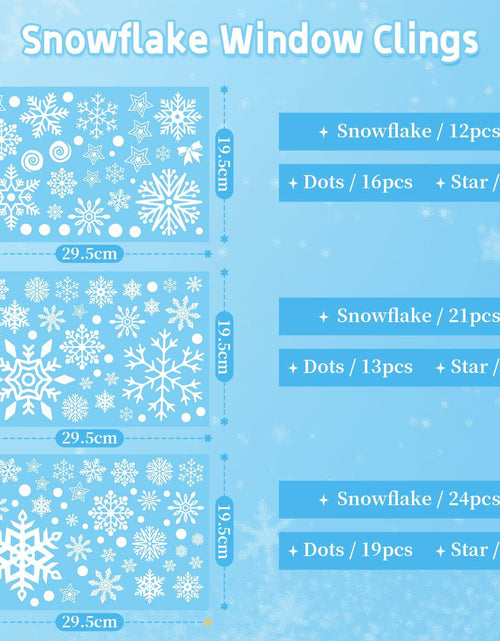Load image into Gallery viewer, AivaToba 203 Pcs Christmas Window Clings, Double Side Window Clings
