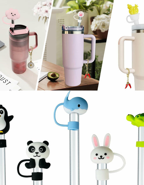 Load image into Gallery viewer, Stanley 4PCS Straw Cover Caps &amp; 2PCS Charm Chains for 30oz/40oz Tumblers

