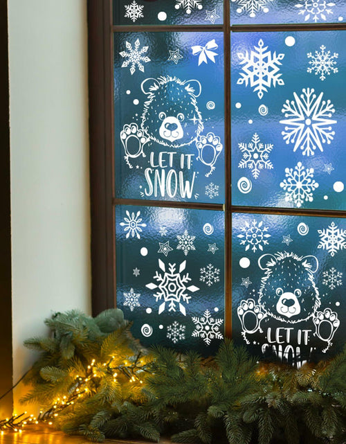 Load image into Gallery viewer, AivaToba 203 Pcs Christmas Window Clings, Double Side Window Clings
