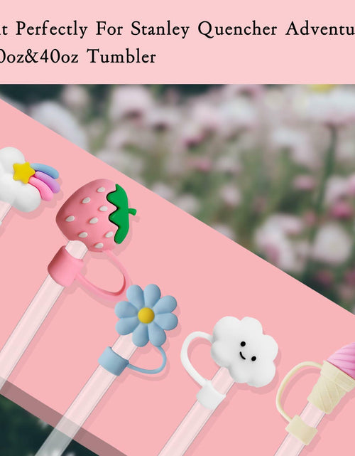 Load image into Gallery viewer, Stanley 4PCS Straw Cover Caps &amp; 2PCS Charm Chains for 30oz/40oz Tumblers
