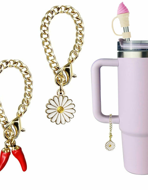 Load image into Gallery viewer, Stanley 4PCS Straw Cover Caps &amp; 2PCS Charm Chains for 30oz/40oz Tumblers
