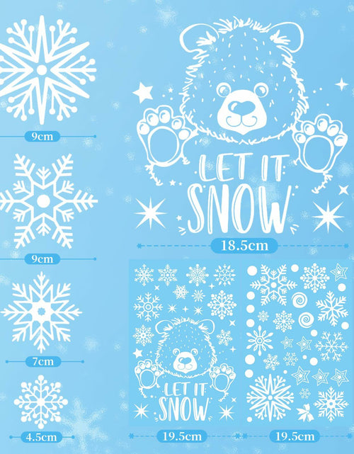 Load image into Gallery viewer, AivaToba 203 Pcs Christmas Window Clings, Double Side Window Clings

