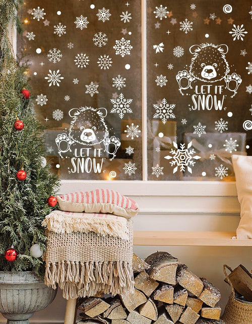 Load image into Gallery viewer, AivaToba 203 Pcs Christmas Window Clings, Double Side Window Clings
