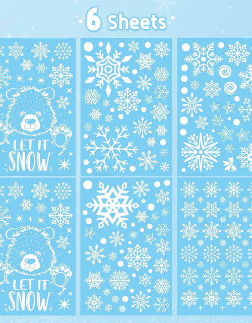 Load image into Gallery viewer, AivaToba 203 Pcs Christmas Window Clings, Double Side Window Clings
