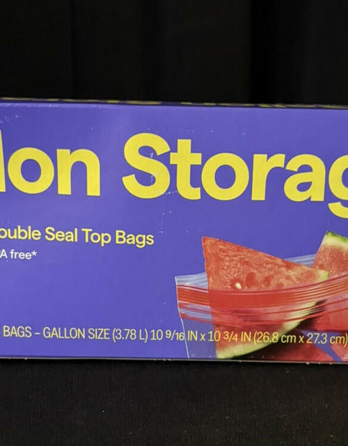 Load image into Gallery viewer, [Like New] Up&amp;Up Double Seal Gallon Zip Seal Bags Clear 75 Count BPA Free
