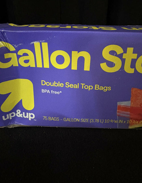 Load image into Gallery viewer, [Like New] Up&amp;Up Double Seal Gallon Zip Seal Bags Clear 75 Count BPA Free
