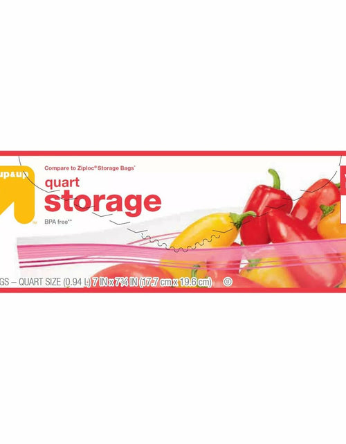 Load image into Gallery viewer, Up &amp; Up Quart Storage Bags 7x7.4 Clear BPA-Free 50 Count
