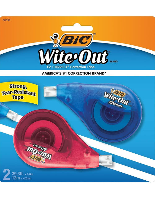 Load image into Gallery viewer, Bic Wite-Out Brand Correction Tape White 39.3 Feet 2-Count
