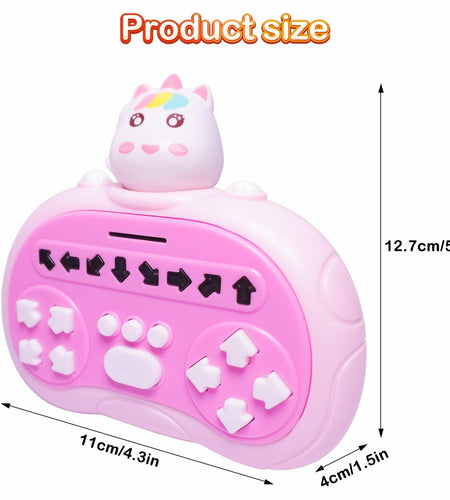 [Like New] ROUSKY Hand-Held Rhythm Master Dance Machine Educational Toy Unicorn Yellow