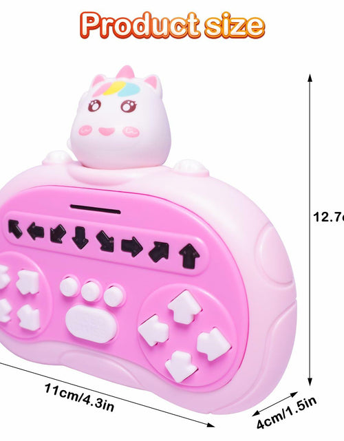 Load image into Gallery viewer, [Like New] ROUSKY Hand-Held Rhythm Master Dance Machine Educational Toy Unicorn Yellow
