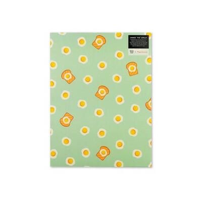Load image into Gallery viewer, Best Year Ever 2 Pocket Paper Folder Egg and Toast Design School Supplies
