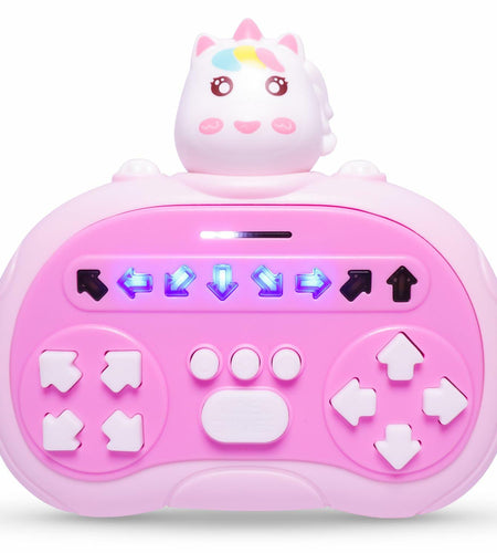 [Like New] ROUSKY Hand-Held Rhythm Master Dance Machine Educational Toy Unicorn Yellow
