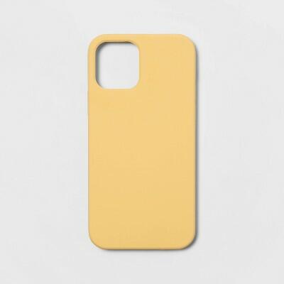 Load image into Gallery viewer, [Like New] Heyday iPhone 12/12 Pro Silicone Case Mist Yellow Wireless Charging
