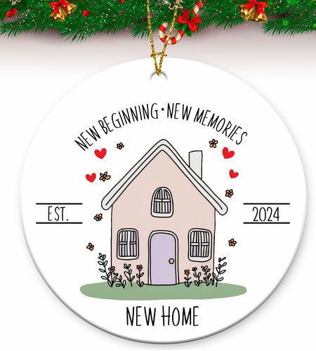 New Home Ornament 2024 First Christmas Housewarming Gift for Couples