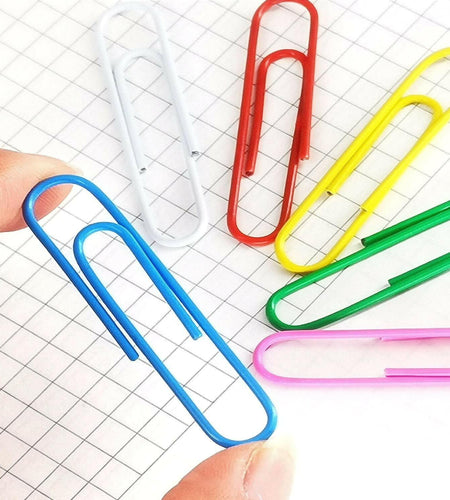 U Brands Bright Jumbo Paper Clips, Assorted Colors, Large Size. 5 CT