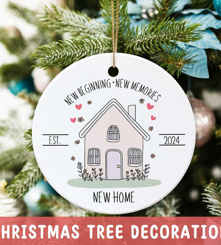 New Home Ornament 2024 First Christmas Housewarming Gift for Couples