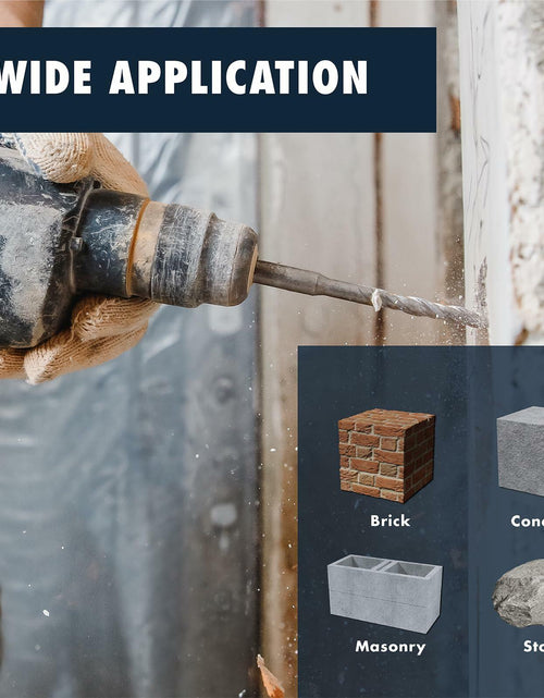 Load image into Gallery viewer, MACP 6-Piece SDS-Plus Masonry Drill Bit &amp; Carbide Chisel Set 3/16"-1/2" 6"
