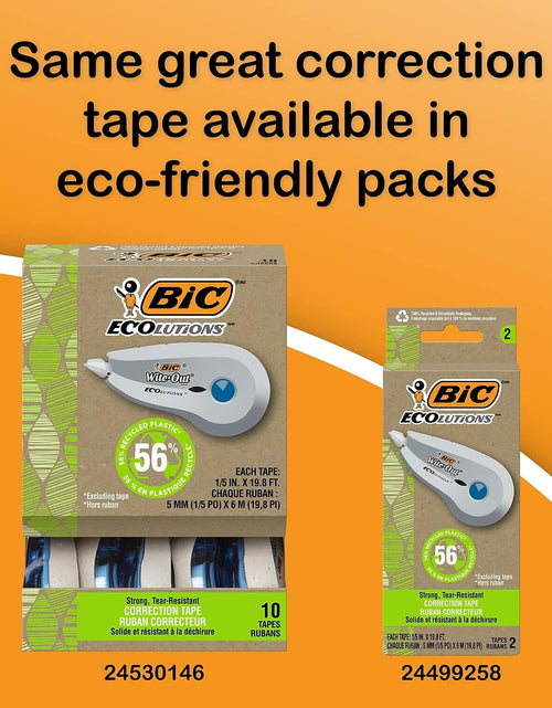 Load image into Gallery viewer, Bic Wite-Out Brand Correction Tape White 39.3 Feet 2-Count
