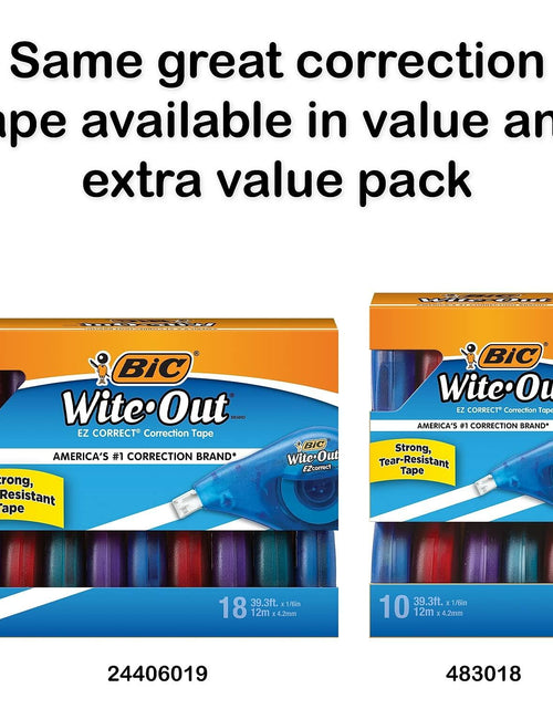 Load image into Gallery viewer, Bic Wite-Out Brand Correction Tape White 39.3 Feet 2-Count

