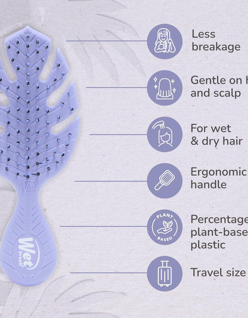 Load image into Gallery viewer, [Like New] Wet Brush Go Green Mini Detangler Hair Brush Purple Travel Size

