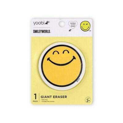 Load image into Gallery viewer, Yoobi SmileyWorld Giant Yellow Smiley Eraser

