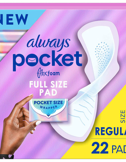 Load image into Gallery viewer, Always Pocket Flexfoam Pads with Wings 22 Count Size 1 Regular
