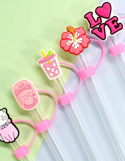 Load image into Gallery viewer, Ibuclein 30PCS Pink Girl Cover Cap for Stanley 40oz Cup Straw Toppers PVC
