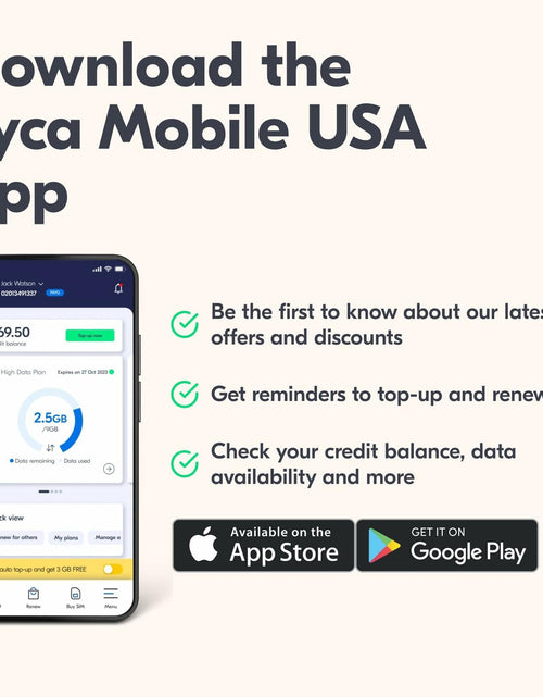 Load image into Gallery viewer, Lyca Mobile USA 5G/4G SIM Starter Kit Free Trial 300 Min/Text/MB 7 Days
