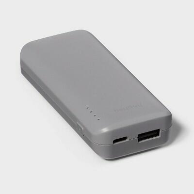 Load image into Gallery viewer, [Like New] heyday™ 4000mAh USB-C Power Bank Dove Gray 5V Rechargeable
