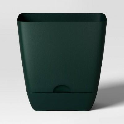 Load image into Gallery viewer, Room Essentials™ Square Self-Watering Planter Pot Green 6x6
