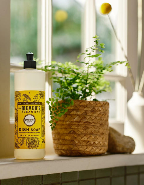 Load image into Gallery viewer, Mrs. MEYER'S CLEAN DAY Liquid Dish Soap Dandelion Scent 16oz Bottle
