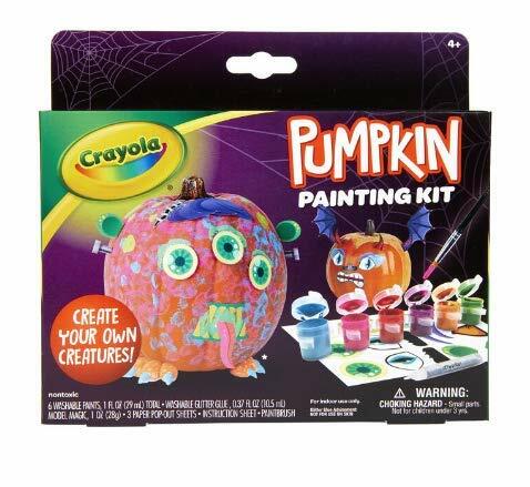 Load image into Gallery viewer, [Like New] Crayola Pumpkin Painting Kit Paint Sticks Glitter Glue Halloween Craft
