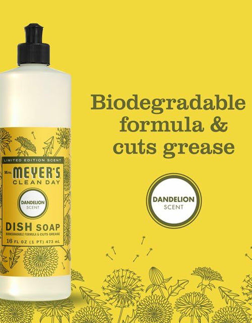 Load image into Gallery viewer, Mrs. MEYER'S CLEAN DAY Liquid Dish Soap Dandelion Scent 16oz Bottle
