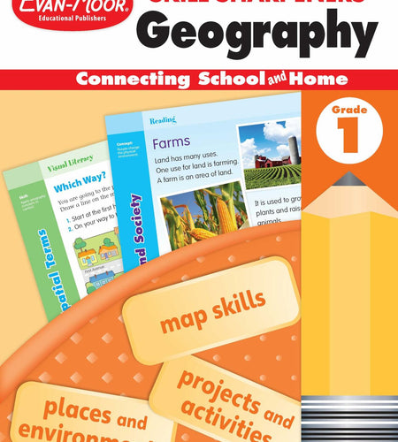 Evan-Moor Skill Sharpeners Geography Workbook Grade 1 Paperback