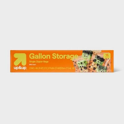 Load image into Gallery viewer, up&amp;up Halloween Gallon Storage Bags Multi-Print 15ct BPA-Free Polyethylene
