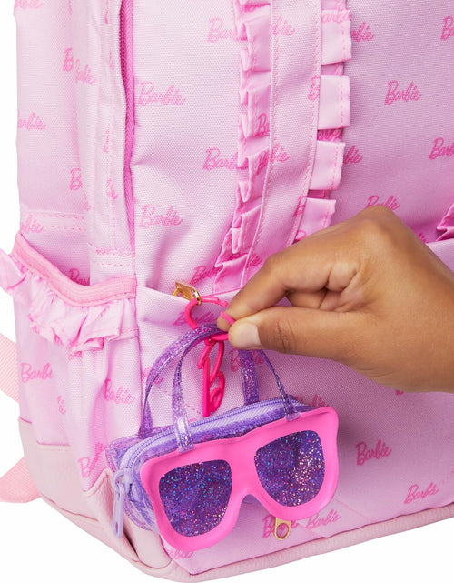 Load image into Gallery viewer, Barbie Deluxe Sunglasses Bag &amp; Multicolor Gingham Dress Fashion Doll Clothes
