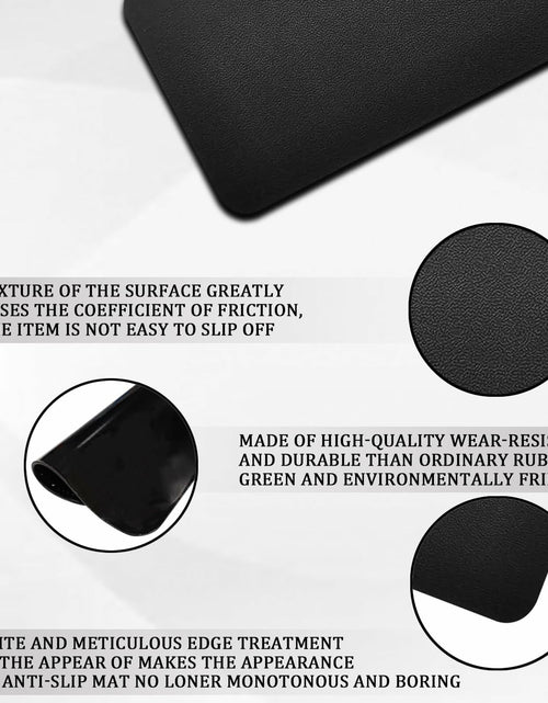 Load image into Gallery viewer, Tobenbone Car Dashboard Anti-Slip Rubber Mat 10.6x5.9 Black Grid
