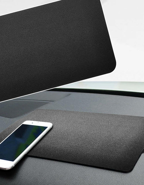 Load image into Gallery viewer, Tobenbone Car Dashboard Anti-Slip Rubber Mat 10.6x5.9 Black Grid

