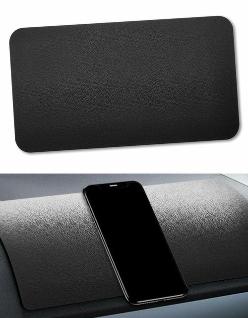Load image into Gallery viewer, Tobenbone Car Dashboard Anti-Slip Rubber Mat 10.6x5.9 Black Grid
